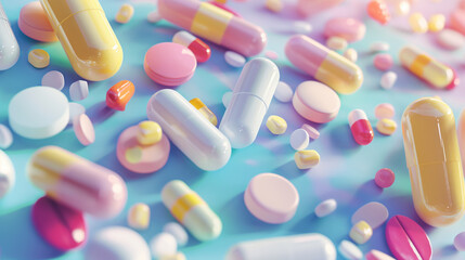 Pílulas de remédios - Papel de parede 