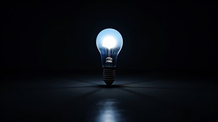 ðŸ’¡ðŸ’¡ðŸ’¡A glowing light bulb in the dark.