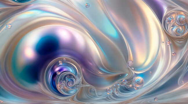 Abstract liquid holographic background