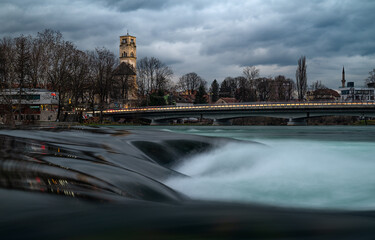 River at city