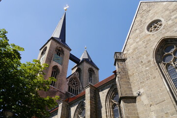 Martinikirche in Halberstadt im Nördlichen Harzvorland von Sachsen-Anhalt
