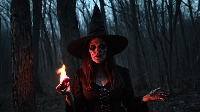 evil witch in the woods