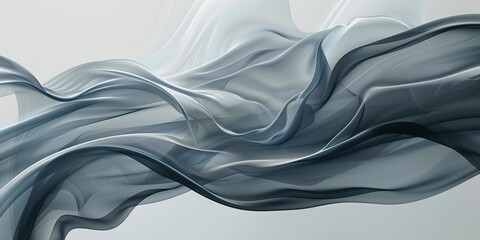Abstract background, organic, flowing, vibrant grey background 