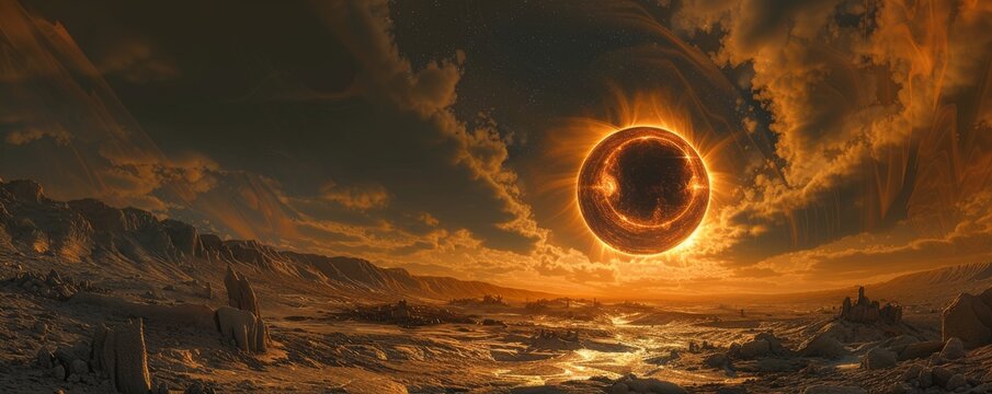 Hieroglyphics beneath the solar eclipse whispering star formation lore