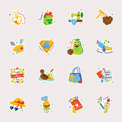 Mother Day Celebration Flat Stickers 

