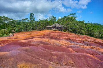 Seven Coloured Earth on Chamarel, Mauritius island, Africa