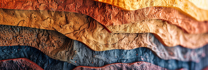 The Vibrant Decay: An Abstract Look at Weathered Surfaces and Materials, Celebrating the Rich Textures and Colors of Age - obrazy, fototapety, plakaty
