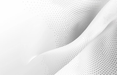 Abstract white background with dots, halftone and gradient presentation template design The concept of modern technology, business, data science or digital marketing Generative AI