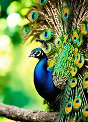 Obraz premium peacock with feathers