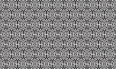 Embrace timeless elegance with this captivating black and white geometric pattern. Perfect for adding sophistication to your designs.