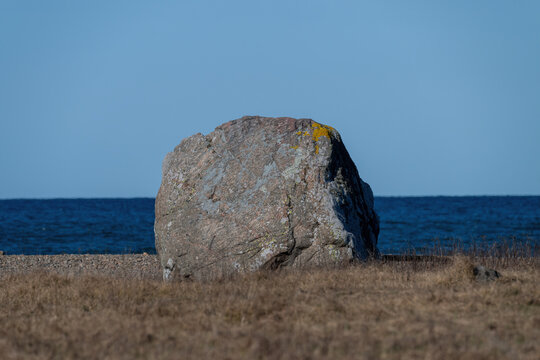 rocks on the coast Glommes sten