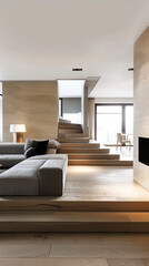 modern living room with open interior render instagram