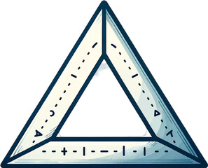 illustration of an triangle