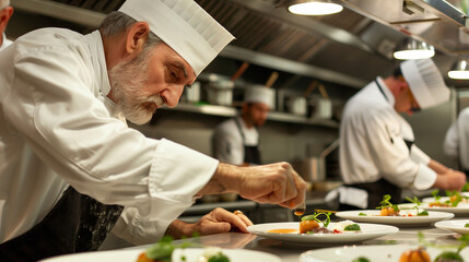 chef preparing food in the kitchen