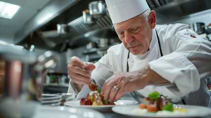 chef preparing food in the kitchen