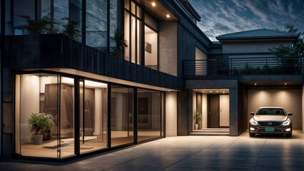 Obraz premium Casa moderna, la casa del futuro III