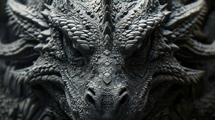 Fototapeta na wymiar Close-up view of a dragon.