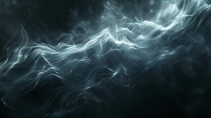 Obraz premium Abstract smoke wisps, fluid and ethereal, on a dark background