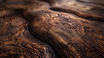 Fototapeta premium Sanded wood grains in close-up