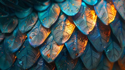 Shimmering scales of a mythical fish