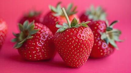 Closeup of strawberries