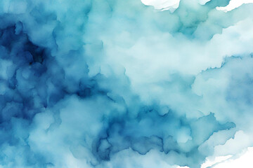 abstract blue watercolor background. - 45 - obrazy, fototapety, plakaty