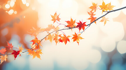 Naklejka na ściany i meble Charming autumn scenery