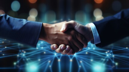 A business deal handshake after an agreement represents a business concept transparent background
