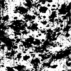 Grunge background of black and white. Abstract illustration texture of cracks, chips, dot. Dirty monochrome pattern of the old worn surface