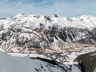 Galtür Landscape of the Historical Avalanche site of 1999, Tirol, Austria