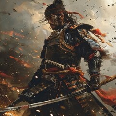 Amidst the chaos of battle the samurai warrior adheres to the strict tenets of Bushido