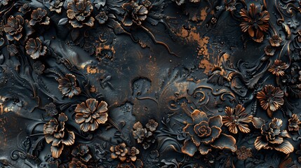 With its intricate patterns and raised edges, this textured background is visually captivating