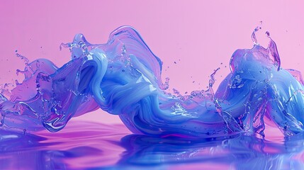 Fototapeta premium wavy Gradient purple liquid background. wavy purple wallpaper. Abstract purple color background.