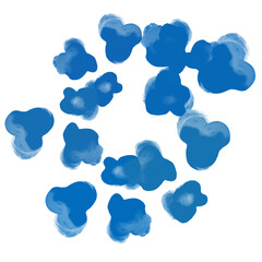 balloons isolated on white