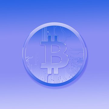 Bitcoin, Colorful, B, Stocks, Money, 3D Illustration