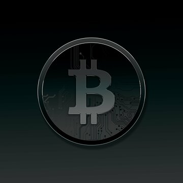 Bitcoin, Colorful, B, Stocks, Money, 3D Illustration