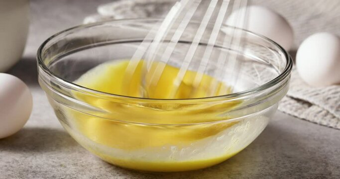 Using a Whisk for Whisking Scrambled Eggs