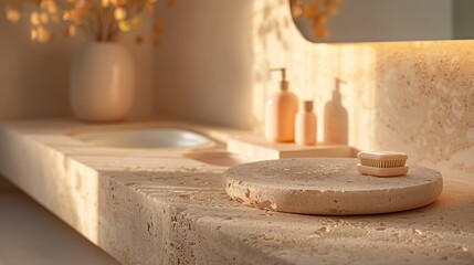 Modern Bathroom Interior with Natural Light