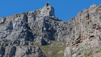 Seilbahn zum Tafelberg an der Südatlantikküste bei Kapstadt Südafrika