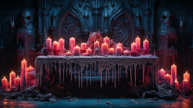 burning candles in the church  high definition(hd) photographic creative image
