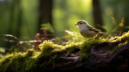 Melodic Bird in Serene Woods