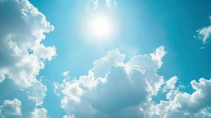 Fototapeta na wymiar blue sky with cloud - generative ai