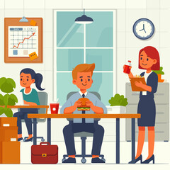 lunch time at the office