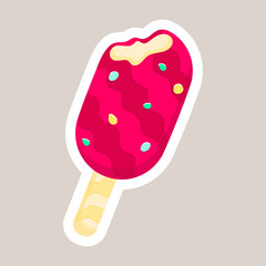 Frozen Desserts Flat Style Stickers