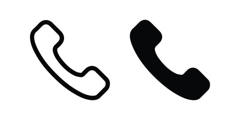 Telephone icon. flat illustration of vector icon