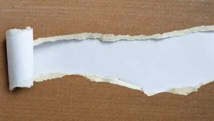 torn paper with space