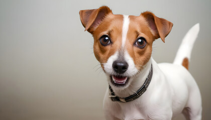 Brave Jack Russell Terrier in nature,Dog Photography