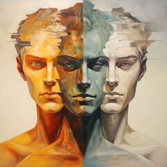 Depiction of multiple personality disorder - 770781509