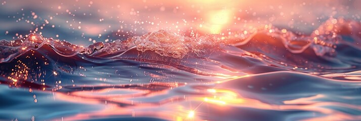Abstract Background Seawater Flow Under, Background HD, Illustrations