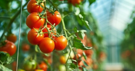 Organic Greenhouse Yields Ripe, Ready-to-Harvest Tomatoes